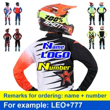 saimeng racing Motocross Jersey and Pants Motorcycle Gear Set BMX Race Moto ATV Equipment Suit Custom Number & Name & Logo