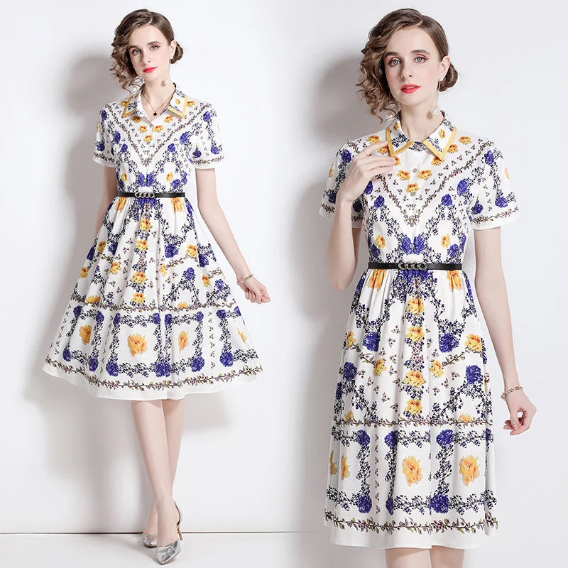 Summer 2022 new stunning sleeved A-shaped positioning print dress Short dresses elegant
Summer 2022 new stunning sleeved A-shaped positioning print dress Short dresses elegant