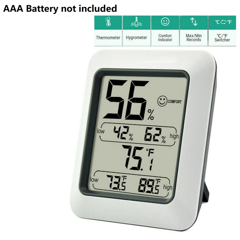 Digital Hygrometer LCD Indoor Thermometer Temperature Humidity Meter Wireless Hygrometer Outdoor Humidity Monitor
Digital Hygrometer LCD Indoor Thermometer Temperature Humidity Meter Wireless Hygrometer Outdoor Humidity Monitor