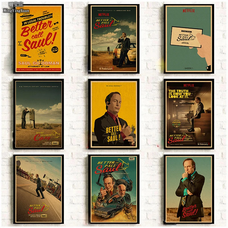 Винтажный Классический фотопостер с надписью Better Call Saul Goodman, картина для домашнего декора комнаты, настенные Стикеры из крафт-бумаги, подаро...
Винтажный Классический фотопостер с надписью Better Call Saul Goodman, картина для домашнего декора комнаты, настенные Стикеры из крафт-бумаги, подаро...