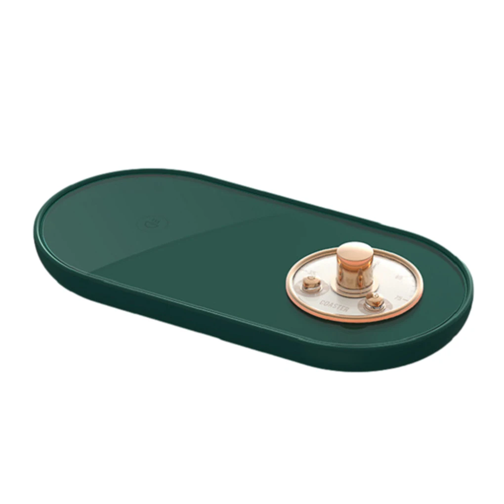 Coffee Mug Warmer Smart Automatic Heating Cup Pad Plate USB Car Coaster for Milk Tea, Retro Green
Coffee Mug Warmer Smart Automatic Heating Cup Pad Plate USB Car Coaster for Milk Tea, Retro Green