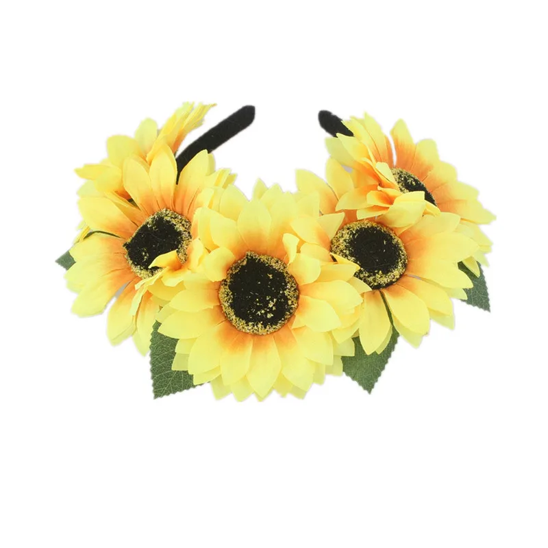 Sunflower Crown Headband Yellow Flower Headpiece Headband Flowers Crown Wreath Tiaras Sunflowers Hairband Festival Clothing
Sunflower Crown Headband Yellow Flower Headpiece Headband Flowers Crown Wreath Tiaras Sunflowers Hairband Festival Clothing