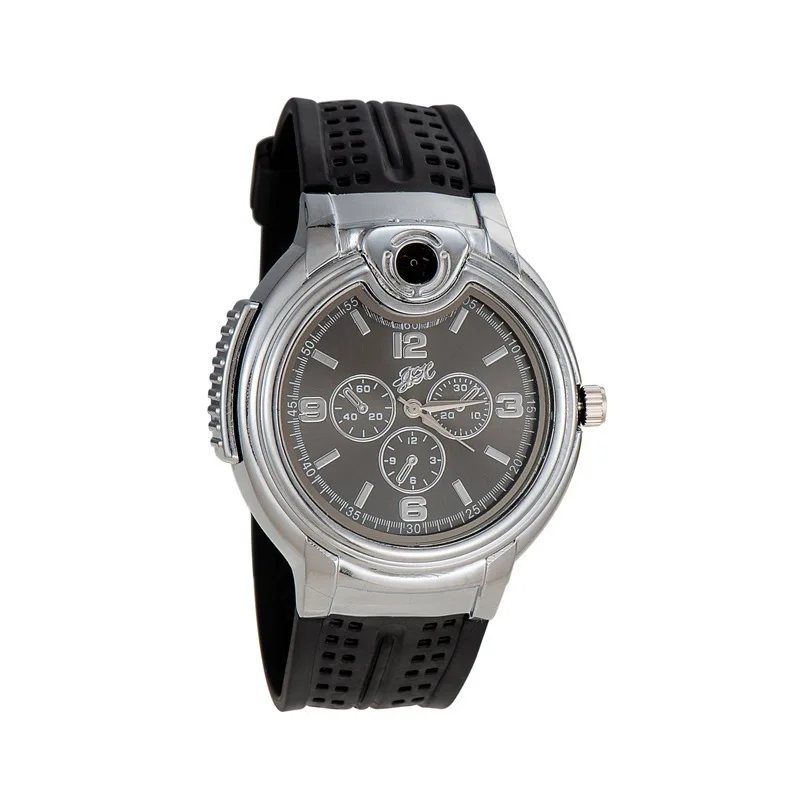 Creative watch inflatable lighter metal personality gas electronic open flame lighter watch lighter
Creative watch inflatable lighter metal personality gas electronic open flame lighter watch lighter