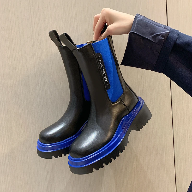 New Women Ankle Boots Leather Woman Fashion Shoes Chelsea Boot Female Platform Brand Designer Slip on Short Boot Lady Autumn
New Women Ankle Boots Leather Woman Fashion Shoes Chelsea Boot Female Platform Brand Designer Slip on Short Boot Lady Autumn