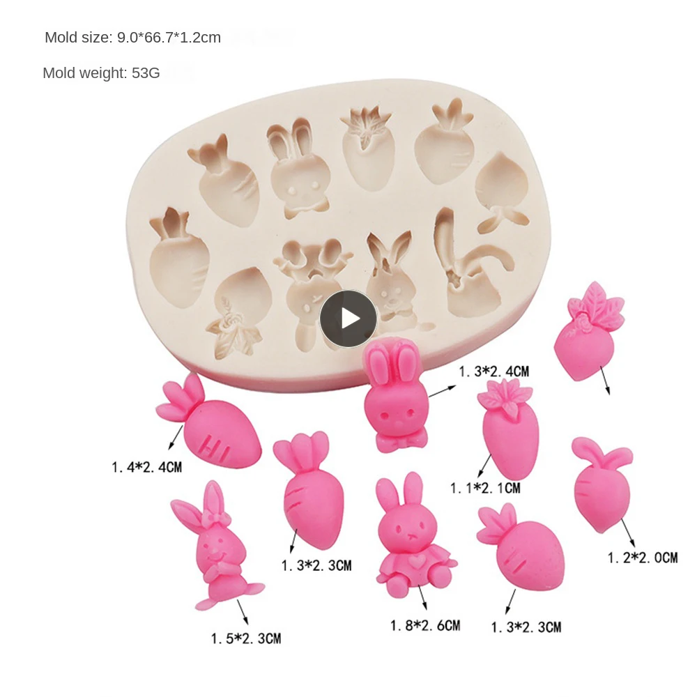 Silicone Rabbit Radish Silicone Mold Fashion Cookie Baking Candy Chocolate Mold Cake Decorating Tool Cute Bakeware Diy Creative
Silicone Rabbit Radish Silicone Mold Fashion Cookie Baking Candy Chocolate Mold Cake Decorating Tool Cute Bakeware Diy Creative