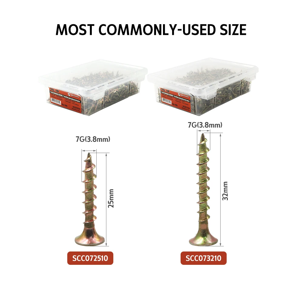 AKORD BRAND Plasterboard Screws 1000pcs for woodworking for Electric Driver Bit 6.3MM
AKORD BRAND Plasterboard Screws 1000pcs for woodworking for Electric Driver Bit 6.3MM