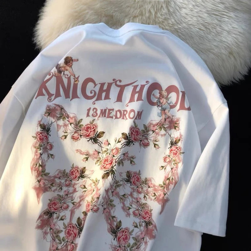Y2K Summer Women's Korean Fashion Dark Academia Fairy Grunge Harajuku Oversized T-shirts Top Short Sleeve T Shirt Tops Clothes
Y2K Summer Women's Korean Fashion Dark Academia Fairy Grunge Harajuku Oversized T-shirts Top Short Sleeve T Shirt Tops Clothes