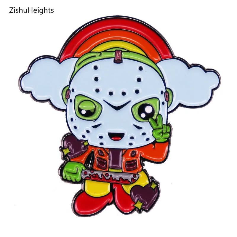Crystal Lake Devil Jason Hard Enamel Pins Horror Films Figure Lapel Pin Brooch Cartoon Mask Badge
Crystal Lake Devil Jason Hard Enamel Pins Horror Films Figure Lapel Pin Brooch Cartoon Mask Badge