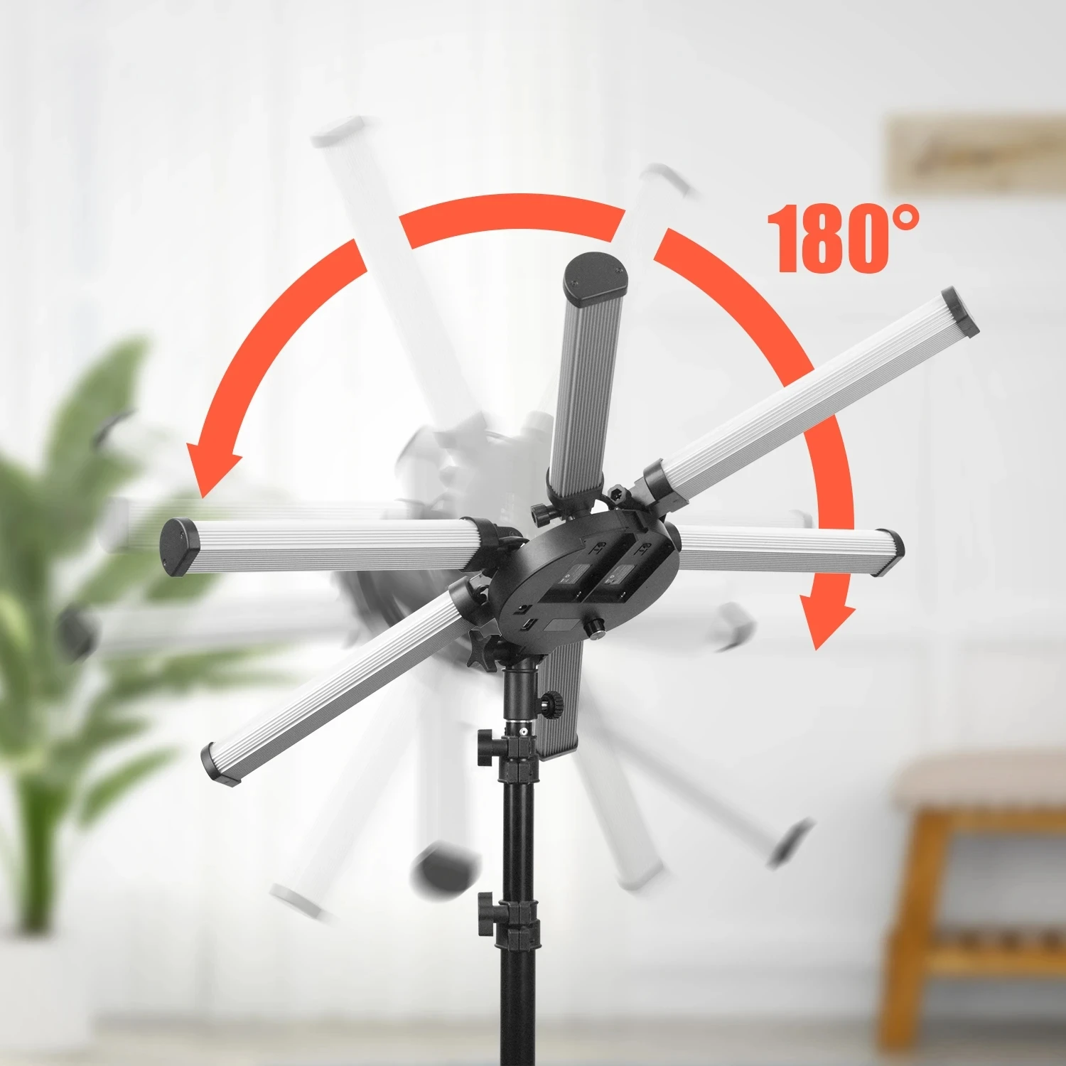Inch Led Star Ring Light Six Arms Fill Light Video Photography Lamp with Tripod 3200K-5600K Live Broadcast Makeup Lighting
Inch Led Star Ring Light Six Arms Fill Light Video Photography Lamp with Tripod 3200K-5600K Live Broadcast Makeup Lighting
