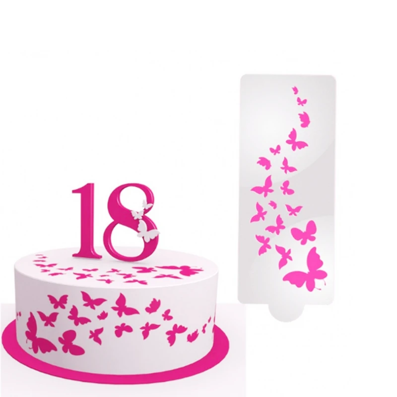 Butterfly Bird Cake Stencil Airbrush Plastic Painting Art Cake Spray Mold Cookies Fondant Molds DIY Cake Mousse Brim Decorating
Butterfly Bird Cake Stencil Airbrush Plastic Painting Art Cake Spray Mold Cookies Fondant Molds DIY Cake Mousse Brim Decorating