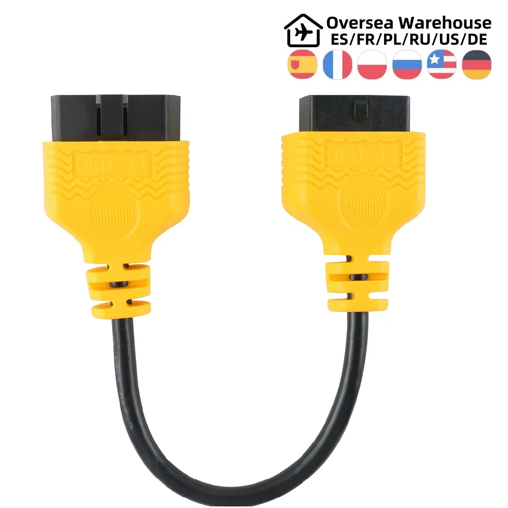 AUTOOL 30cm OBD2 Extension Cable Connector 16Pin ELM327 OBD II Auto Car Diagnostic Tool Adapter Male to Female Extension Cord
AUTOOL 30cm OBD2 Extension Cable Connector 16Pin ELM327 OBD II Auto Car Diagnostic Tool Adapter Male to Female Extension Cord