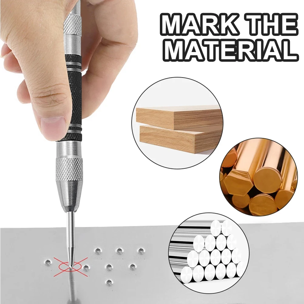 Automatic Center Pin Hole Punch Spring Super Strong Kerner Positioning Loaded Marking Wood Glass Press Dent Marker Carpenter Too
Automatic Center Pin Hole Punch Spring Super Strong Kerner Positioning Loaded Marking Wood Glass Press Dent Marker Carpenter Too