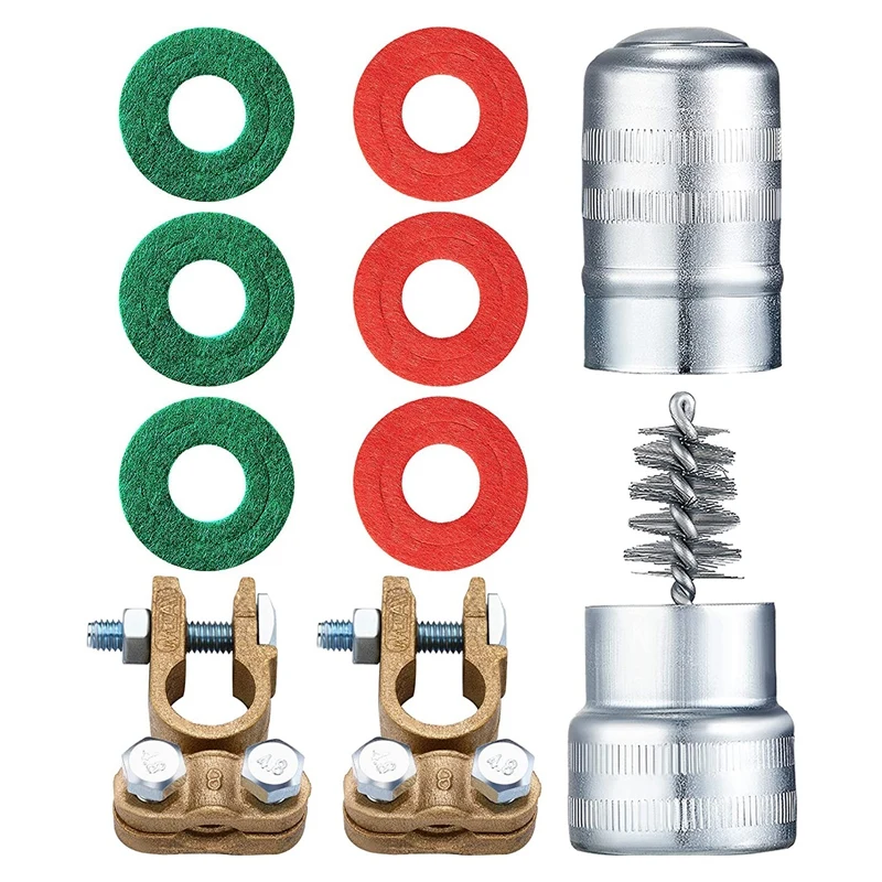 Battery Terminal Car Cable Connector Clamp 6 Pieces Battery Terminal Washer and Cleaner for Car Marine Boat Truck Van RV
Battery Terminal Car Cable Connector Clamp 6 Pieces Battery Terminal Washer and Cleaner for Car Marine Boat Truck Van RV