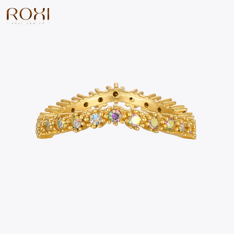 ROXI 925 Sterling Silver Luxury Rrainbow ab Crystal Rhinestone Finger Rings For Women Girls Wedding Statement Fine Jewelry Gift
ROXI 925 Sterling Silver Luxury Rrainbow ab Crystal Rhinestone Finger Rings For Women Girls Wedding Statement Fine Jewelry Gift