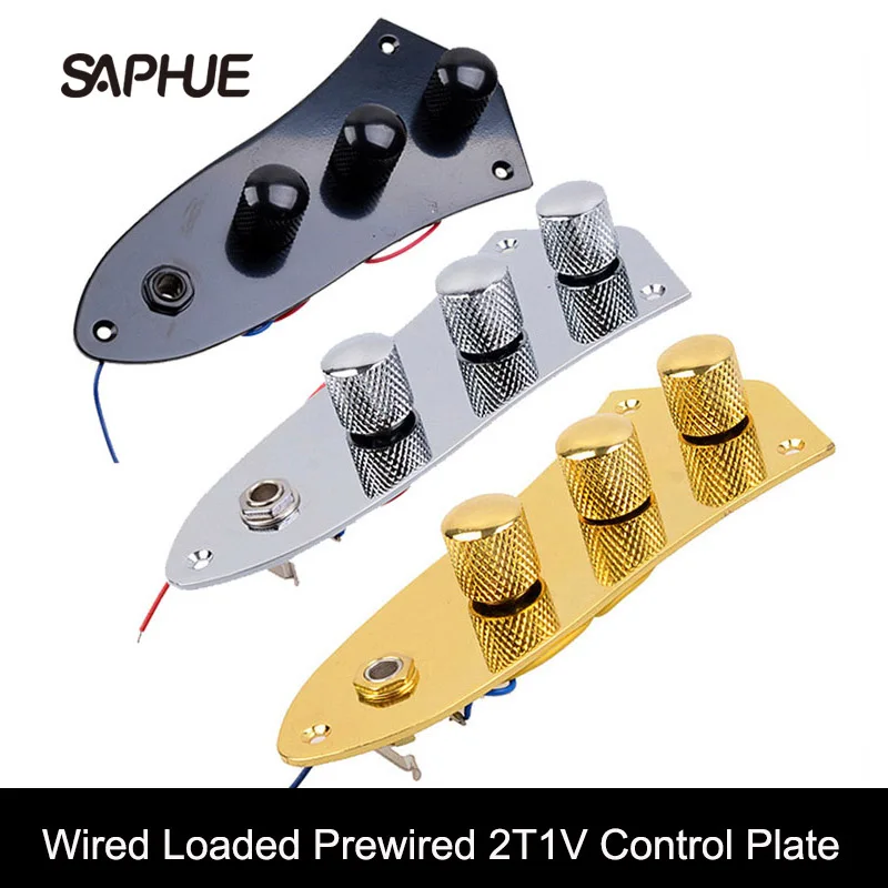 Plated Wired Switch Control Plate for FD Jazz Bass Guitar Parts with 3 Colors 
Plated Wired Switch Control Plate for FD Jazz Bass Guitar Parts with 3 Colors
