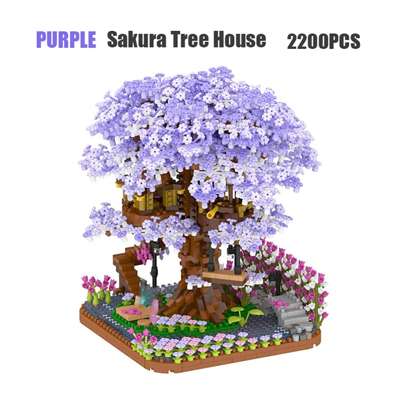 2200pcs Mini Purple Cherry Blossom Building Blocks DIY Plant Flower Tree House Model Ornaments Puzzle Bricks Children Toy Gifts
2200pcs Mini Purple Cherry Blossom Building Blocks DIY Plant Flower Tree House Model Ornaments Puzzle Bricks Children Toy Gifts