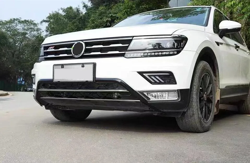 

Передний Нижний Бампер для гонок гриль отделка Крышка для 2017-2021 Volkswagen VW Tiguan mk2 Европейская версия