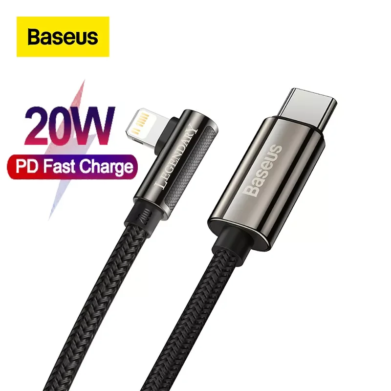 

Кабель Baseus PD 20 Вт USB C для iphone 13 12 11 Mini Pro Max, зарядное устройство для быстрой зарядки для MacBook iPad Pro Type-C, USB C шнур для передачи данных
