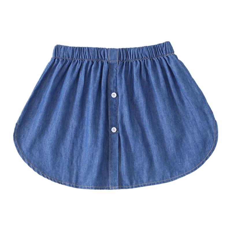 Women Denim Blue Half-Length Shirt Extender Layering Faux Top Lower Sweep Mini Skirt False Hem Splitting Underskirt
Women Denim Blue Half-Length Shirt Extender Layering Faux Top Lower Sweep Mini Skirt False Hem Splitting Underskirt