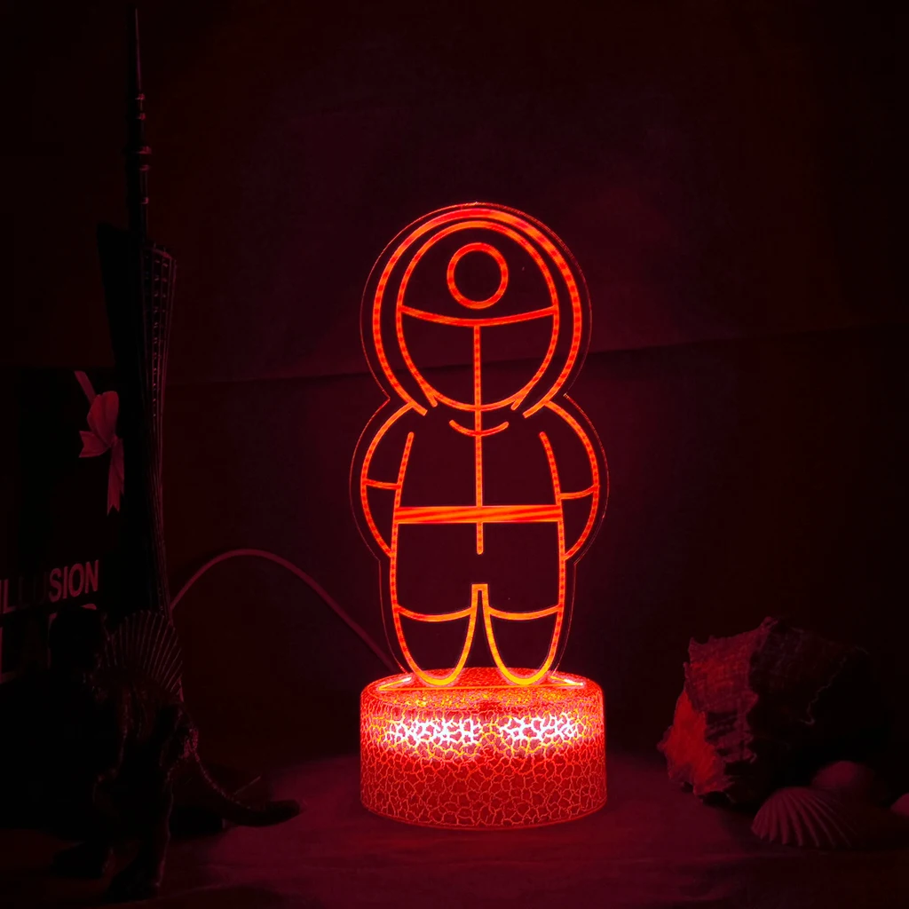 Squid game Figure Round Administrator Wear Red Clothes Figure Night Lights For Home Decoration Gigt To friend juego del calamar
Squid game Figure Round Administrator Wear Red Clothes Figure Night Lights For Home Decoration Gigt To friend juego del calamar
