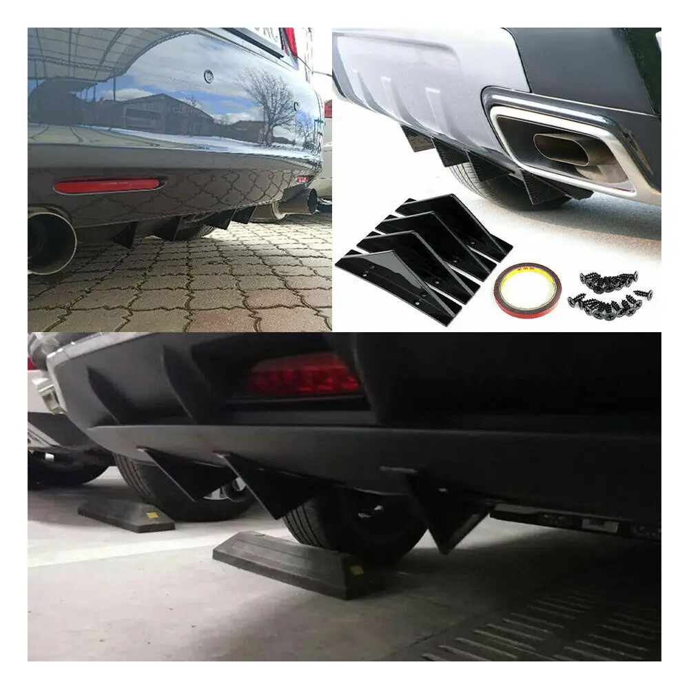 4PCS Universal Car Rear Bumper Diffuser Car Back Bumper Spoiler Splitter Car-Styling Car Accessories
4PCS Universal Car Rear Bumper Diffuser Car Back Bumper Spoiler Splitter Car-Styling Car Accessories