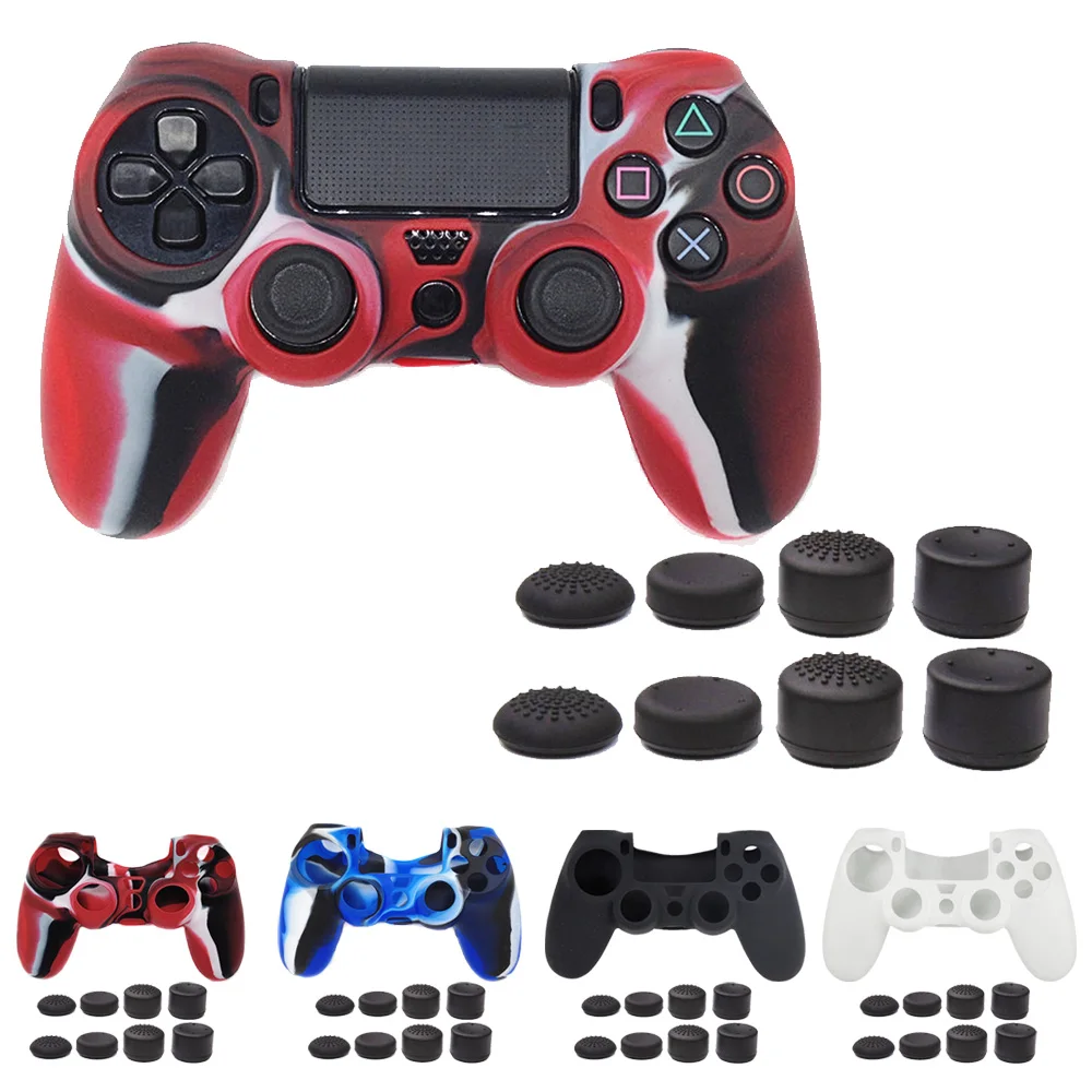 Bevigac Silicone Protector Cover Case Skin with 8Pcs Controller Joypad Gamepad Thumbstick Grip Cap for Sony PlayStation PS 4 PS4
Bevigac Silicone Protector Cover Case Skin with 8Pcs Controller Joypad Gamepad Thumbstick Grip Cap for Sony PlayStation PS 4 PS4