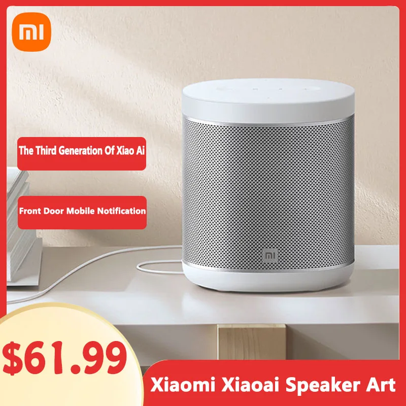 Original Xiaomi XiaoAi AI Bluetooth Speaker Art Mi AI Smart Wireless Speaker Metal LED Light DTS Tuning Stereo Subwoofer
Original Xiaomi XiaoAi AI Bluetooth Speaker Art Mi AI Smart Wireless Speaker Metal LED Light DTS Tuning Stereo Subwoofer