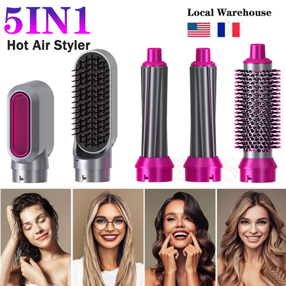 Hot Air Hair Curler 5 in 1 Hair Dryer Brush Professional Hair Blower Brush Electric Hair Straightener Hot Air Comb Curling Iron
Hot Air Hair Curler 5 in 1 Hair Dryer Brush Professional Hair Blower Brush Electric Hair Straightener Hot Air Comb Curling Iron