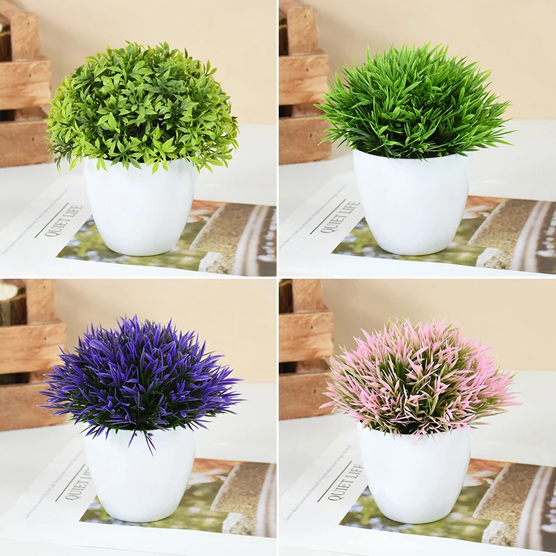 Artificial Plants Potted Small Tree Grass Bonsai Green Plants Pot Desk Ornament Fake Flowers Wedding Home Room Garden Decoration
Artificial Plants Potted Small Tree Grass Bonsai Green Plants Pot Desk Ornament Fake Flowers Wedding Home Room Garden Decoration