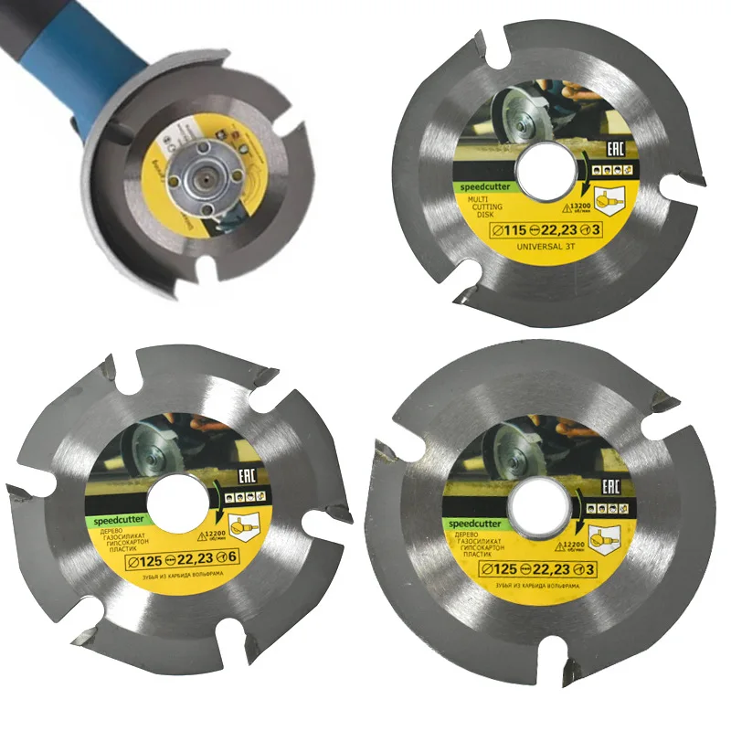 Saw Accessories Carbide Cemented Tipped 3/6Teeth Circular Woodworking for Angle 115/125mm Wood Disc Grinders Tools Cutting Blade
Saw Accessories Carbide Cemented Tipped 3/6Teeth Circular Woodworking for Angle 115/125mm Wood Disc Grinders Tools Cutting Blade