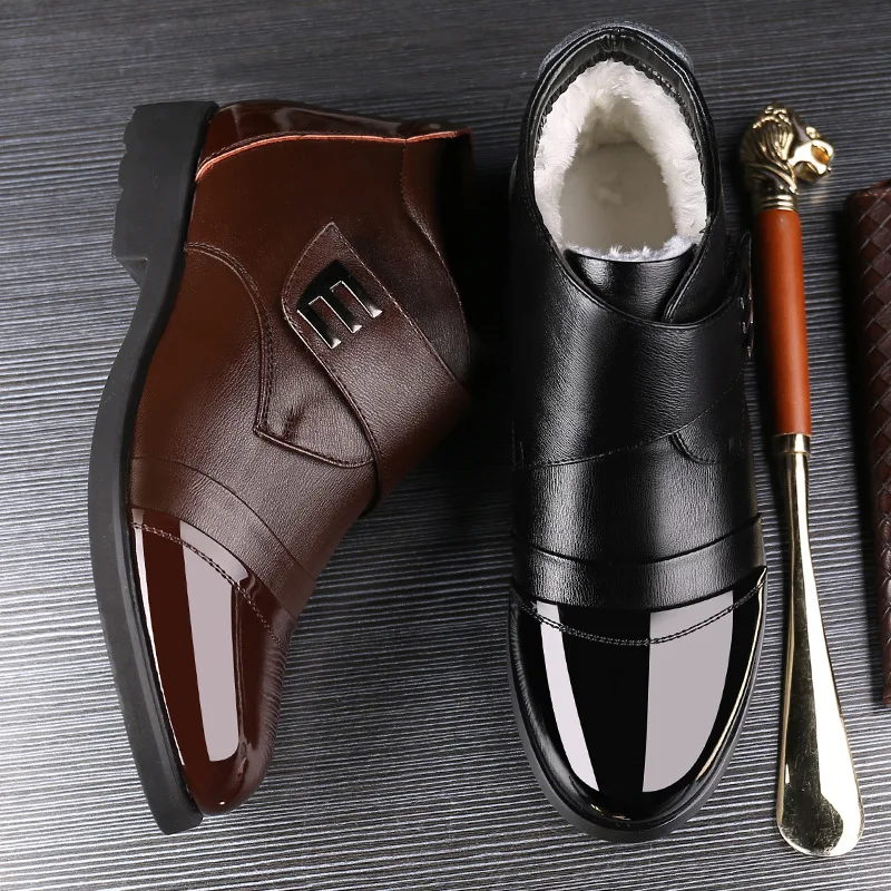 Winter high top shoes plush men's shoes warm in winter thickened middle-aged men's cotton shoes leather business cotton shoes
Winter high top shoes plush men's shoes warm in winter thickened middle-aged men's cotton shoes leather business cotton shoes