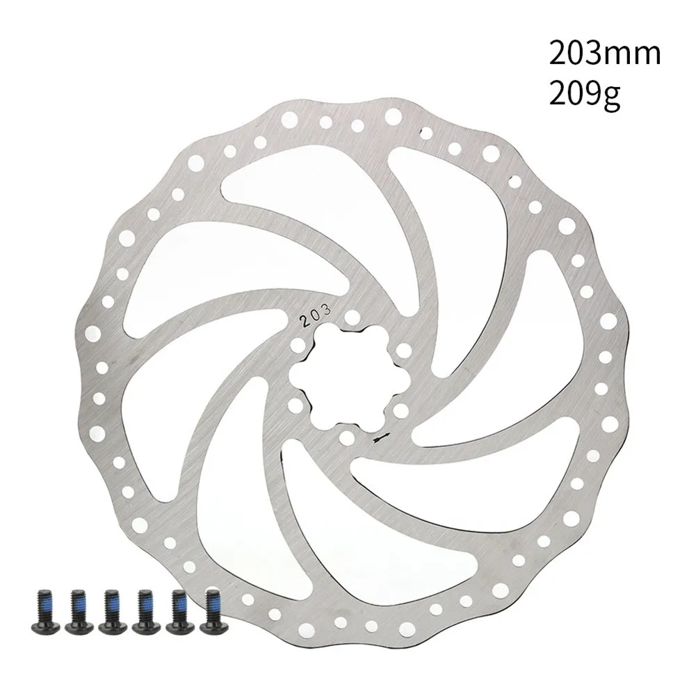 203mm/180mm/160mm/140mm 6 Inches Stainless Steel Rotor Disc Brake For MTB Mountain Road Cruiser Bike Bicycle Parts
203mm/180mm/160mm/140mm 6 Inches Stainless Steel Rotor Disc Brake For MTB Mountain Road Cruiser Bike Bicycle Parts