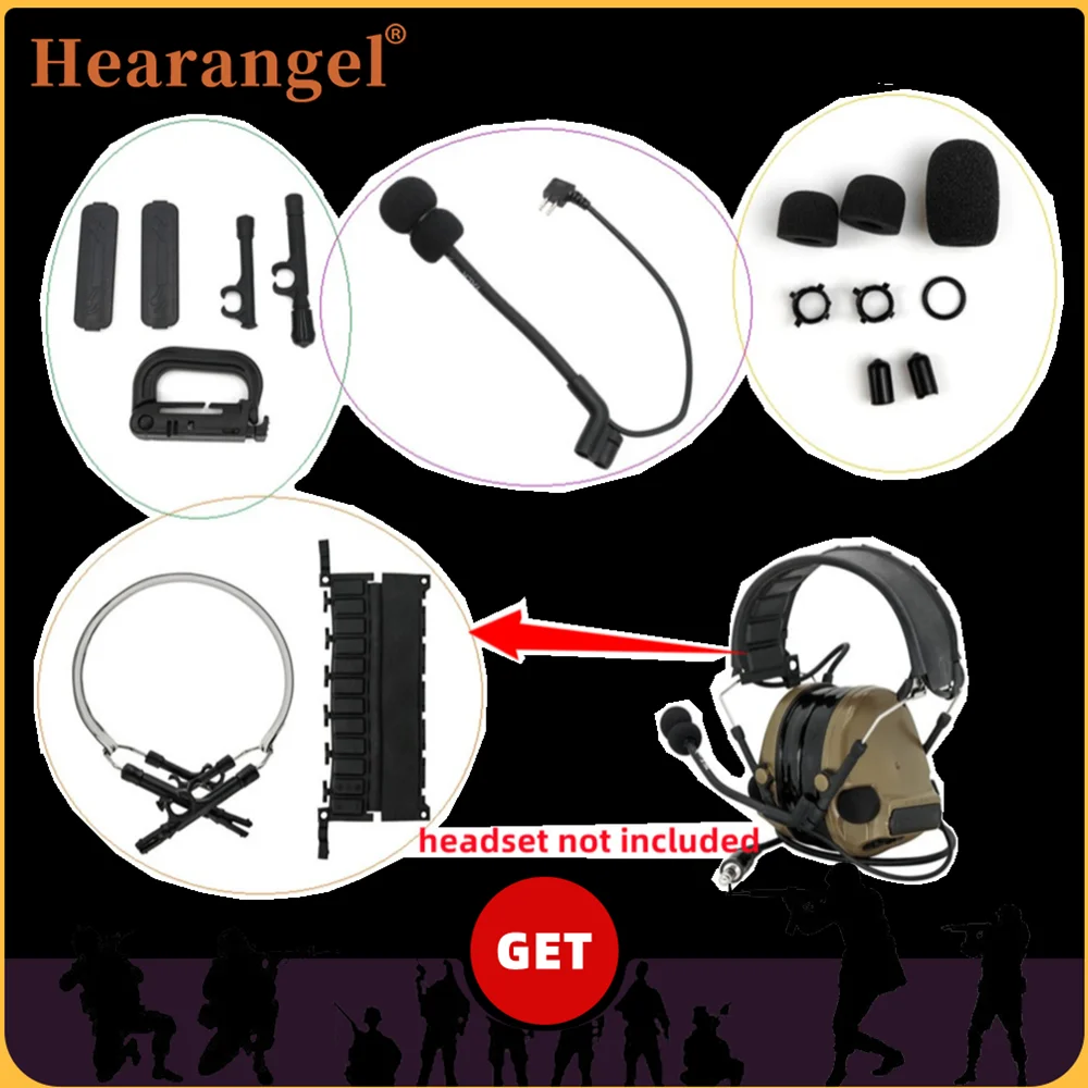 Tactical Headset Battery Cove Accessorie Microphone & Pickup Sponge for Peltor Comtac iii Military Anti-noise Protective Earphon
Tactical Headset Battery Cove Accessorie Microphone & Pickup Sponge for Peltor Comtac iii Military Anti-noise Protective Earphon