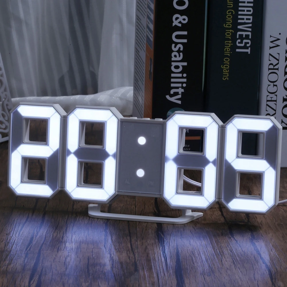 3D Led Digital Clock Luminous Table Wall Clock Decor Night Mode Adjustable Electronic Desktop Clocks Decoration Living Room
3D Led Digital Clock Luminous Table Wall Clock Decor Night Mode Adjustable Electronic Desktop Clocks Decoration Living Room