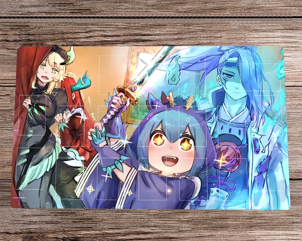 YuGiOh Playmat Dragonmaid Girls TCG CCG Mat Anti-slip Trading Card Game Mat Rubber Mouse Pad Table Mat Free Bag 60x35cm
YuGiOh Playmat Dragonmaid Girls TCG CCG Mat Anti-slip Trading Card Game Mat Rubber Mouse Pad Table Mat Free Bag 60x35cm
