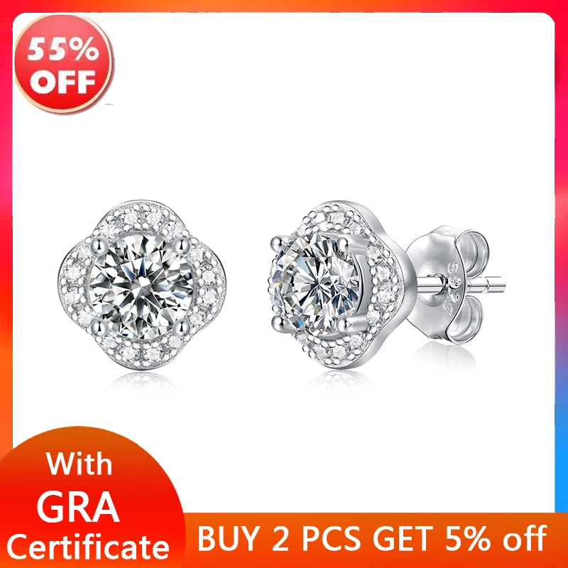 Bvlgatina D Color Moissanite Diamond Stud Earrings Diamond Tested 100% 925Silver Jewelry Luxury Jewelry Wedding Anniversary Gift
Bvlgatina D Color Moissanite Diamond Stud Earrings Diamond Tested 100% 925Silver Jewelry Luxury Jewelry Wedding Anniversary Gift