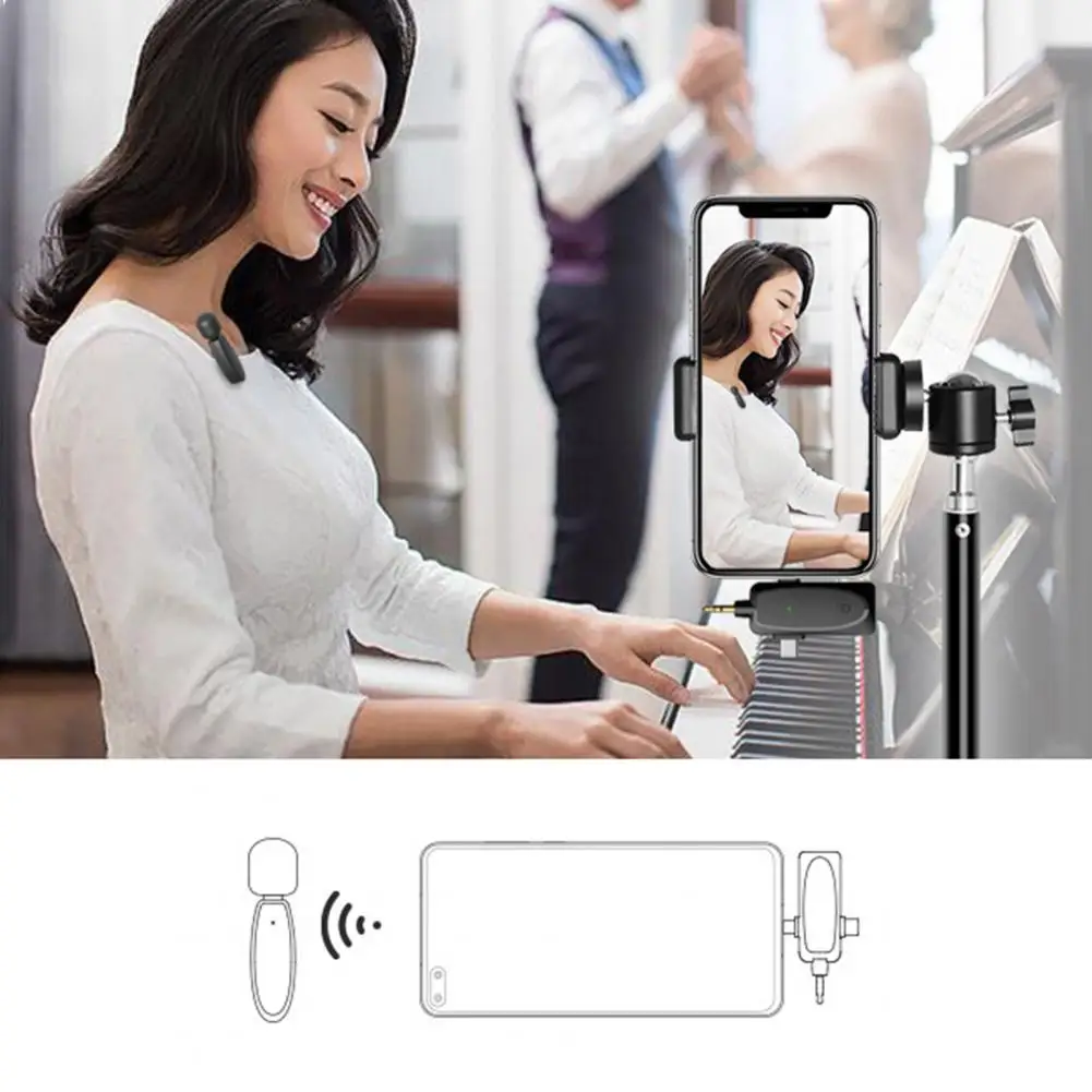 Audio Microphone 1 Set Convenient Automatic Pairing Clear Sound Outdoor Supply
Audio Microphone 1 Set Convenient Automatic Pairing Clear Sound Outdoor Supply