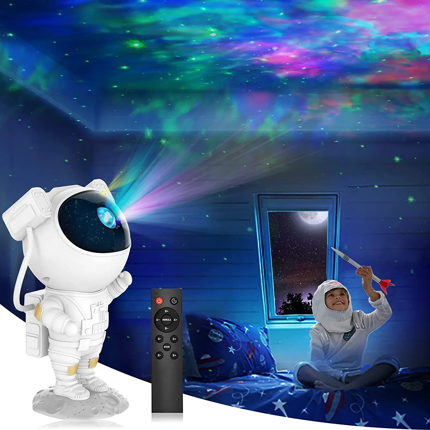 Starry Night Light Projector Astronaut LED Projection Lamp Gift for Kids Night Light Adults Home Party Decor Christmas Gift
Starry Night Light Projector Astronaut LED Projection Lamp Gift for Kids Night Light Adults Home Party Decor Christmas Gift