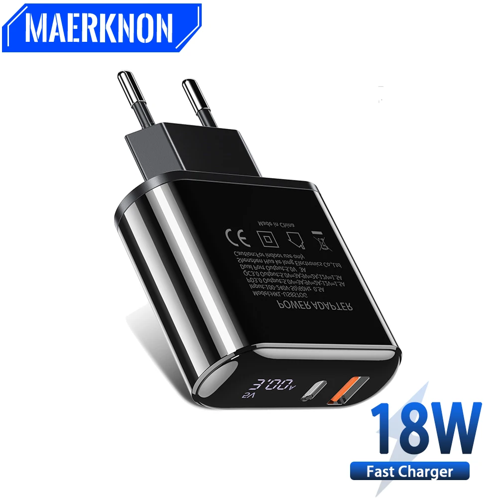 18W PD USB Fast Charging EU/US Plug QC 3.0 For iPhone 14 13 12 Pro Max Xiaomi Huawei Mate 50 Portable Phone Charger Wall Adapter
18W PD USB Fast Charging EU/US Plug QC 3.0 For iPhone 14 13 12 Pro Max Xiaomi Huawei Mate 50 Portable Phone Charger Wall Adapter