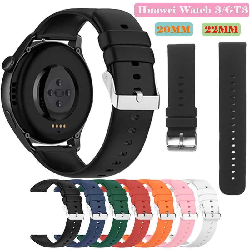 Silicone Strap band For Huawei Watch GT3 GT 3 GT2 2 42mm 46mm Wristband Replacement Wrist Strap for Samsung Galaxy watch 4 20mm
Silicone Strap band For Huawei Watch GT3 GT 3 GT2 2 42mm 46mm Wristband Replacement Wrist Strap for Samsung Galaxy watch 4 20mm