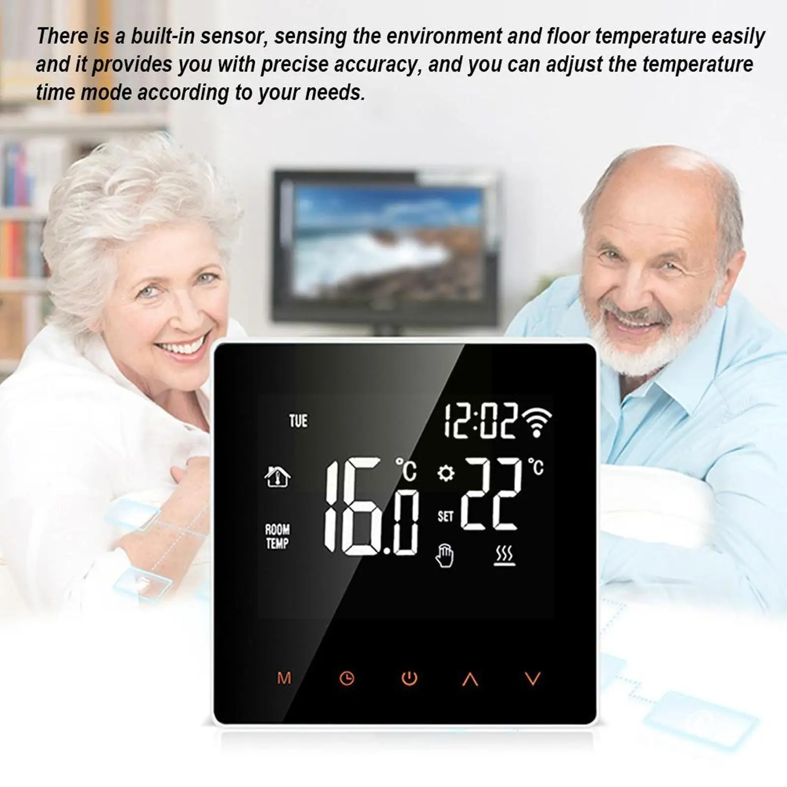 WiFi Smart Thermostat LCD Screen For Electric Floor Heating Water Gas Remote Controller Support For Tuya Smart Life P7O1
WiFi Smart Thermostat LCD Screen For Electric Floor Heating Water Gas Remote Controller Support For Tuya Smart Life P7O1