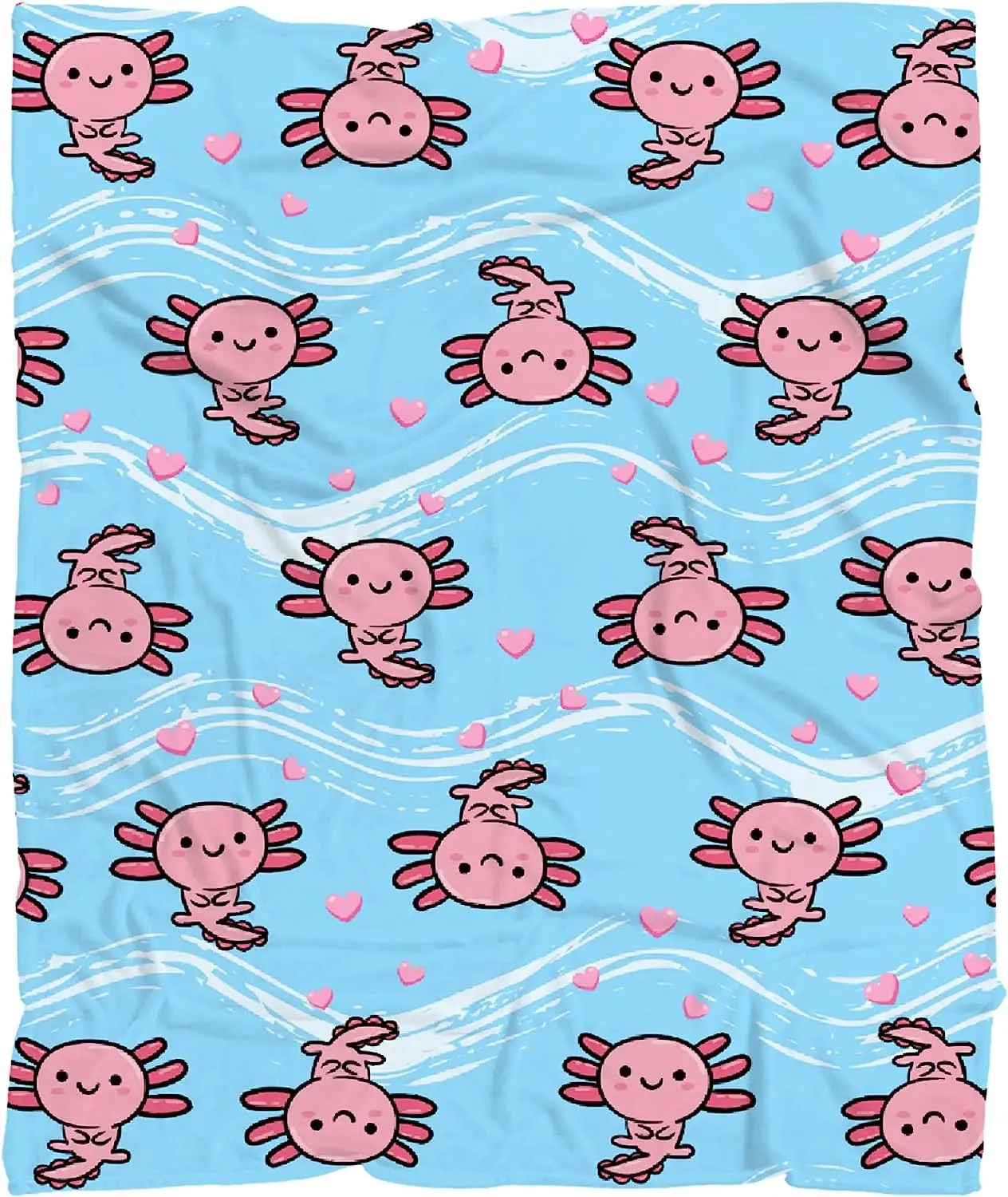 Blue Cute Pink Axolotl Blanket Cute Wild Animal Throws Gifts for Boys Girls, Kawaii Decor Plush Soft Lightweight Flannel
Blue Cute Pink Axolotl Blanket Cute Wild Animal Throws Gifts for Boys Girls, Kawaii Decor Plush Soft Lightweight Flannel