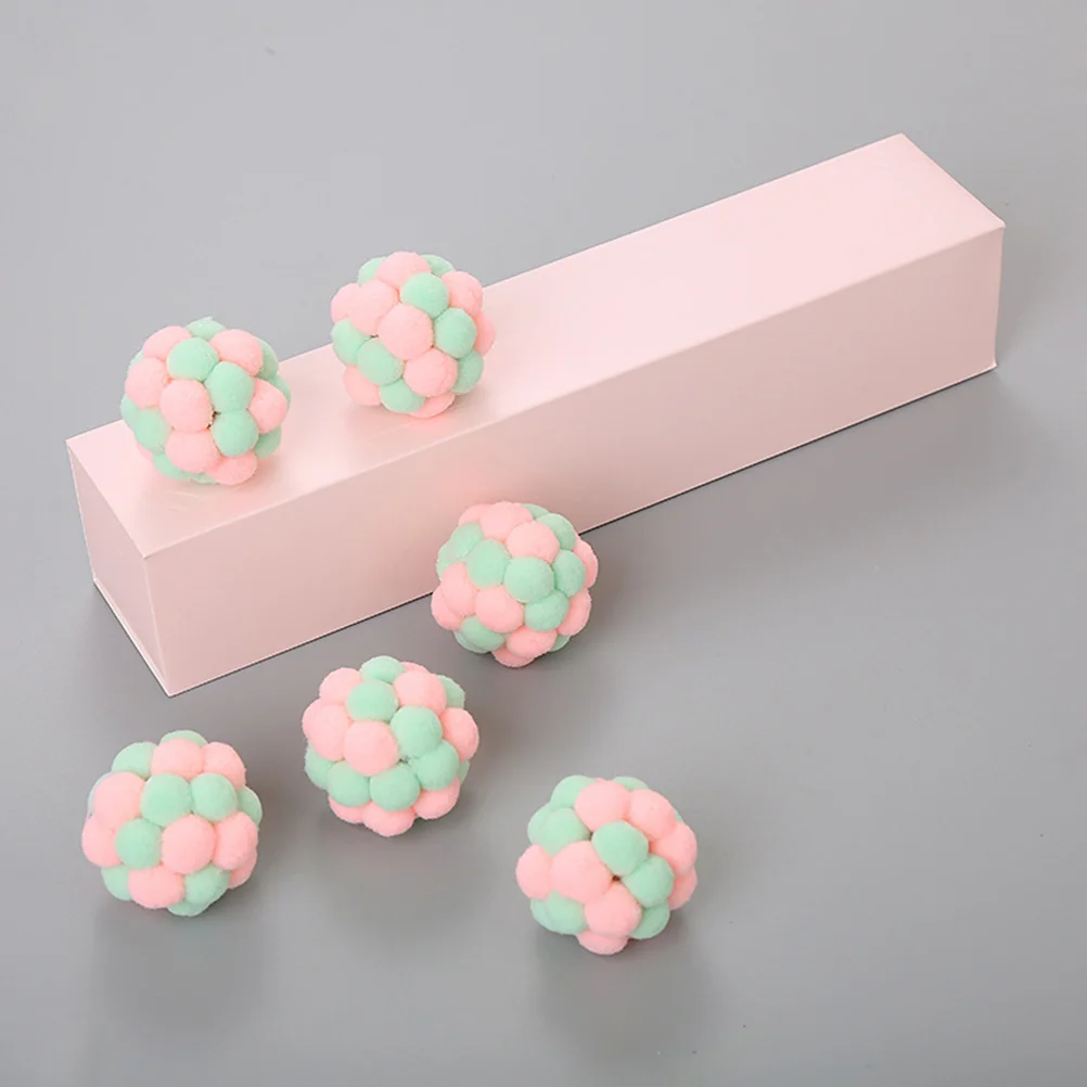 Cat Pet Toy Plush Kitten Supplies Rattleballs Playing Biting Furry Teaser Elastic Bouncing Interactive Pompon Pom Chasing
Cat Pet Toy Plush Kitten Supplies Rattleballs Playing Biting Furry Teaser Elastic Bouncing Interactive Pompon Pom Chasing