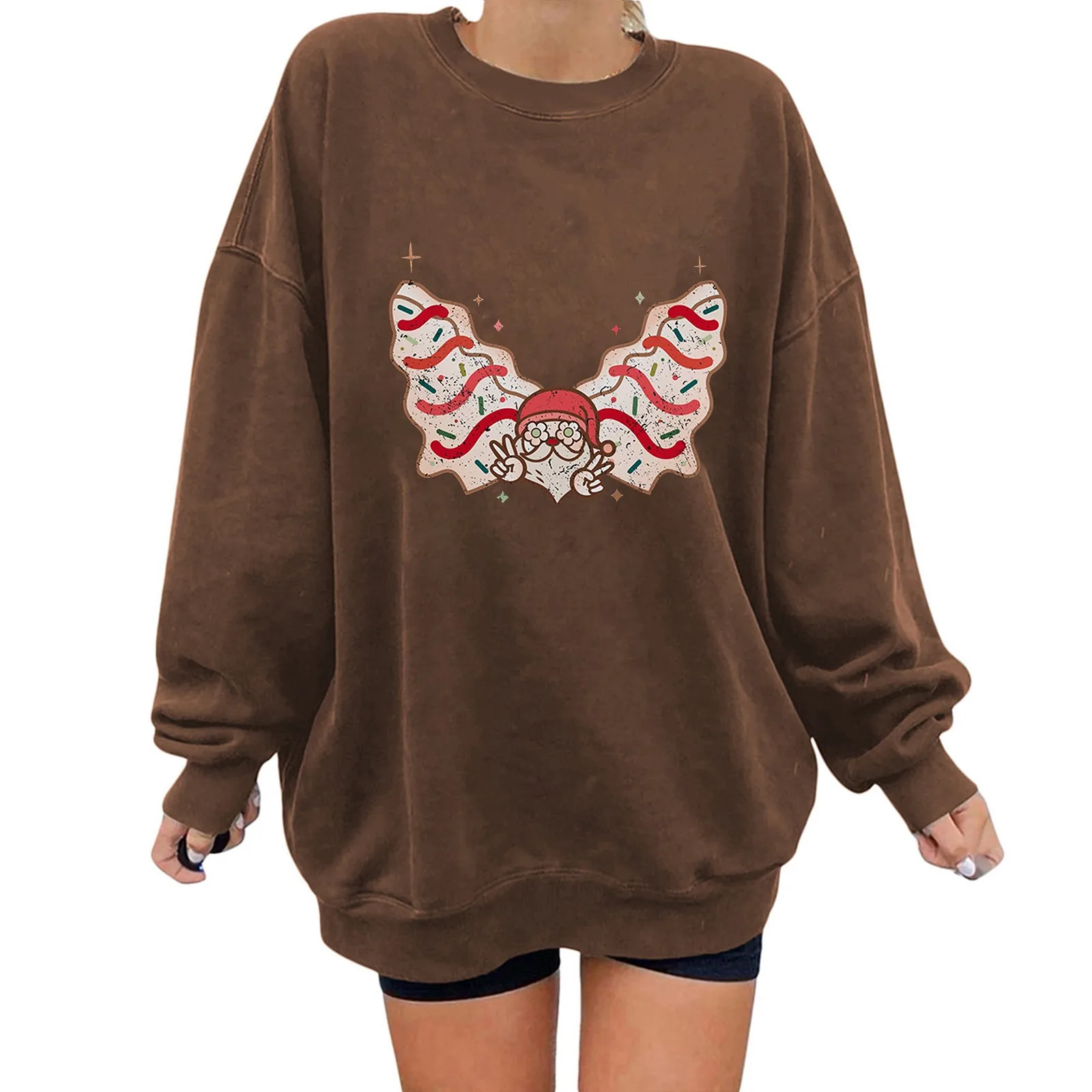 Womens Casual Long Sleeve Crew Neck Printed Hoodless Pullover Loose Cotton Quilted Pullover Neck T Shirt Spiritual Hoodies Women
Womens Casual Long Sleeve Crew Neck Printed Hoodless Pullover Loose Cotton Quilted Pullover Neck T Shirt Spiritual Hoodies Women