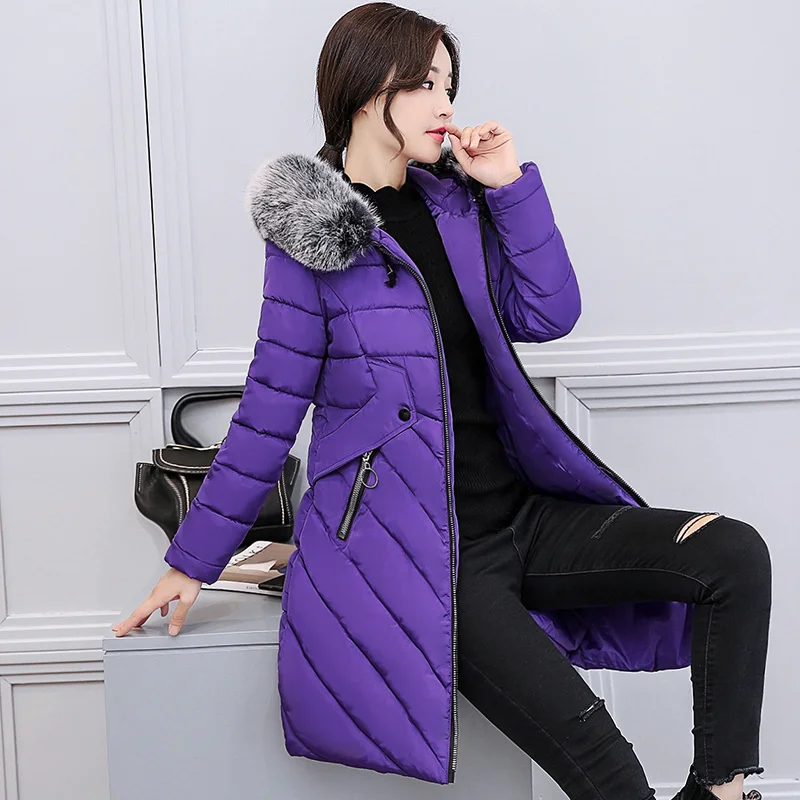 Women Winter Fur Collar Long Sleeve Hoode Zipper Cotton Outerwear Slim Fashion Comfortable Female Temperament Coats ZX772
Women Winter Fur Collar Long Sleeve Hoode Zipper Cotton Outerwear Slim Fashion Comfortable Female Temperament Coats ZX772