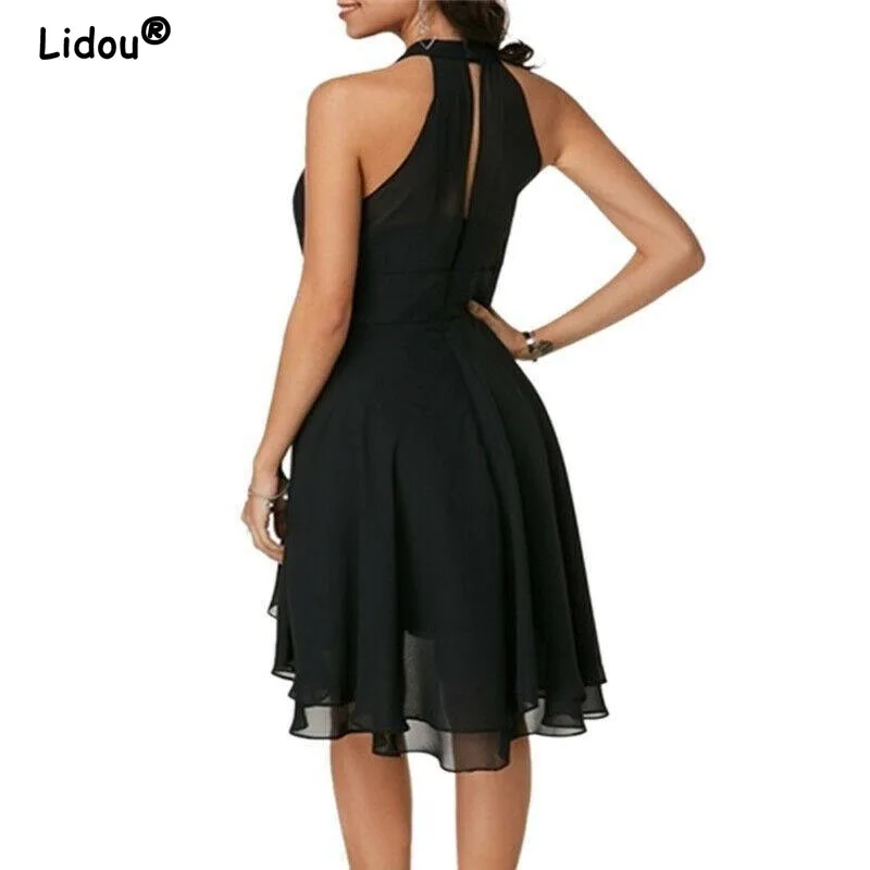 Women Fashion Dress Elegant Sleeveless Cropped Layered Midi Clothes 2022 Summer Y2k Chiffon High Waist Slim-Fit Casual Dresses
Women Fashion Dress Elegant Sleeveless Cropped Layered Midi Clothes 2022 Summer Y2k Chiffon High Waist Slim-Fit Casual Dresses