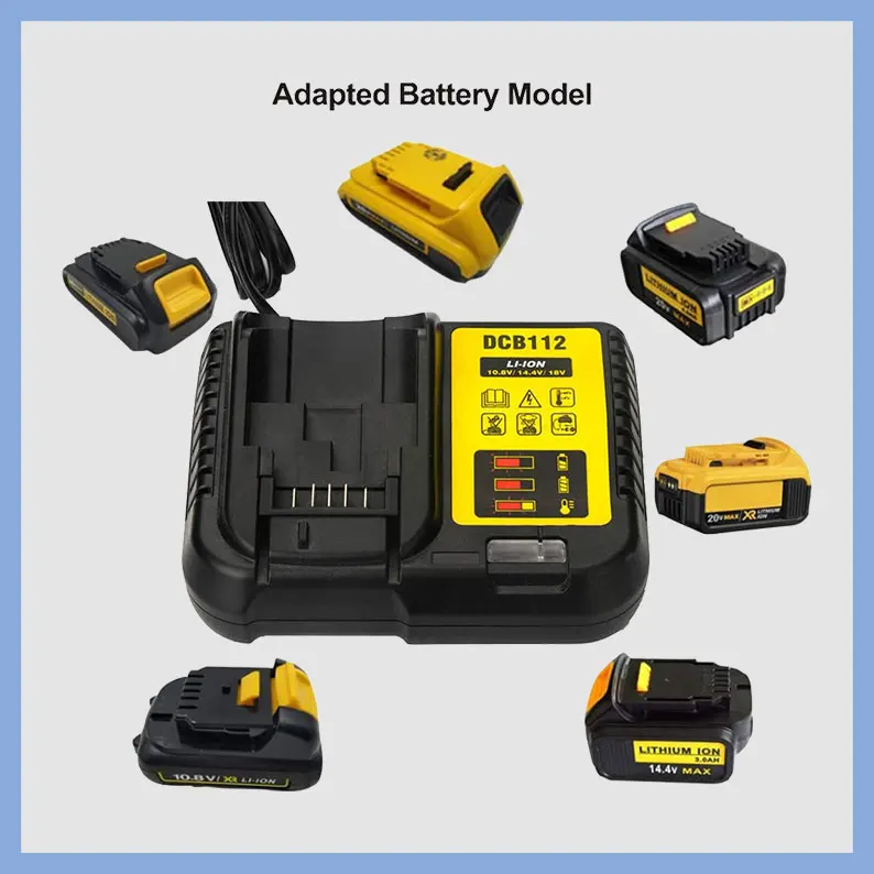Replace lithium ion battery charger, 12 V, 14.4V, 18V, for lithium battery, dcb112, the most favorable price
Replace lithium ion battery charger, 12 V, 14.4V, 18V, for lithium battery, dcb112, the most favorable price
