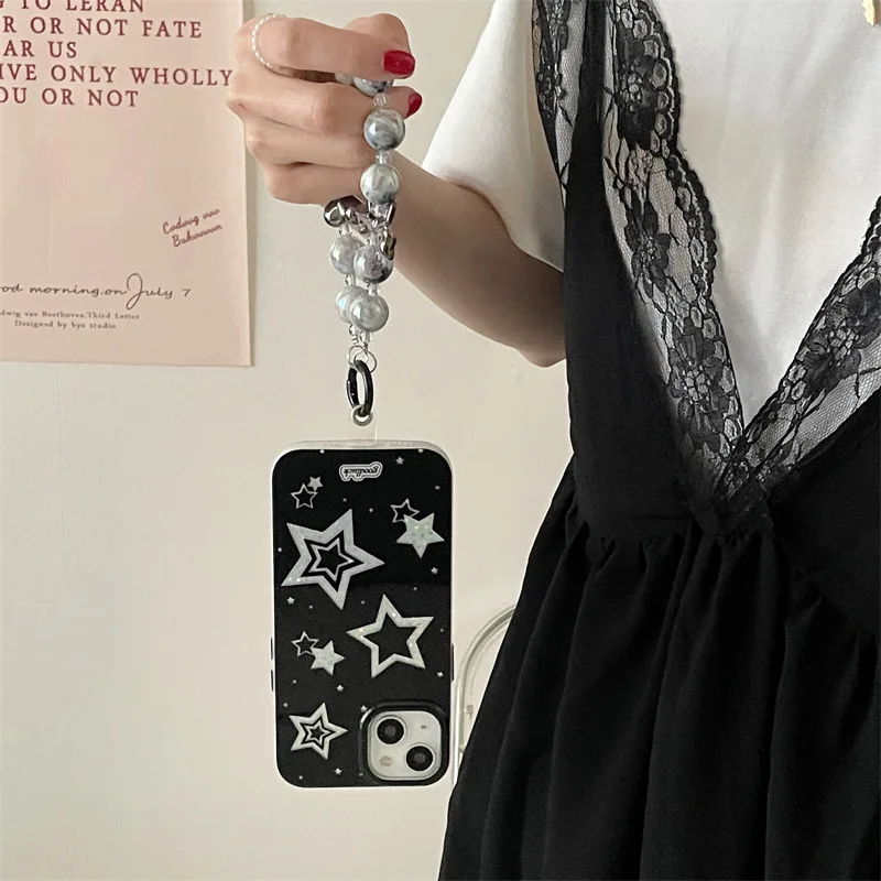 Fashion Simplicity Black Glitter Stars Ball Lanyard Mobile Phone Case For IPhone11 12 13 14 Pro Max Plus With Lanyard
Fashion Simplicity Black Glitter Stars Ball Lanyard Mobile Phone Case For IPhone11 12 13 14 Pro Max Plus With Lanyard