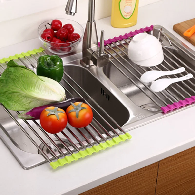 Roll Up Dish Drying Rack Drainer Shelf Foldable Sink Organizer Storage Holder Foldable Drain Board
Roll Up Dish Drying Rack Drainer Shelf Foldable Sink Organizer Storage Holder Foldable Drain Board