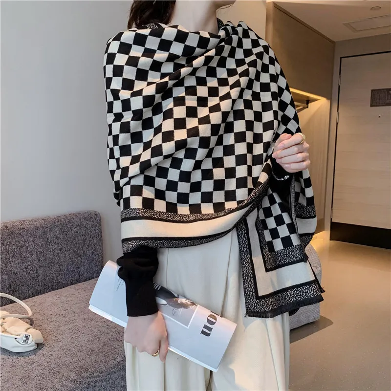 Fashion Winter Warm Cashmere Shawl Scarf for Women Design Neckerchief Pashmina Head Scarves Wrap Femal Poncho Echarpe Bandana
Fashion Winter Warm Cashmere Shawl Scarf for Women Design Neckerchief Pashmina Head Scarves Wrap Femal Poncho Echarpe Bandana